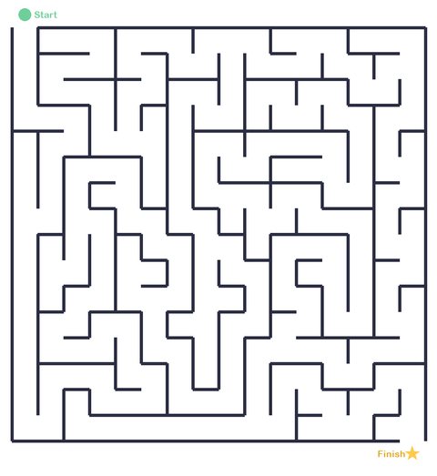 Large maze 2 printable