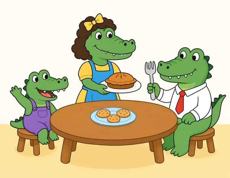 Crocodile Dinner printable