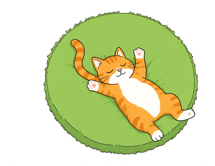 Sleepy Cat printable